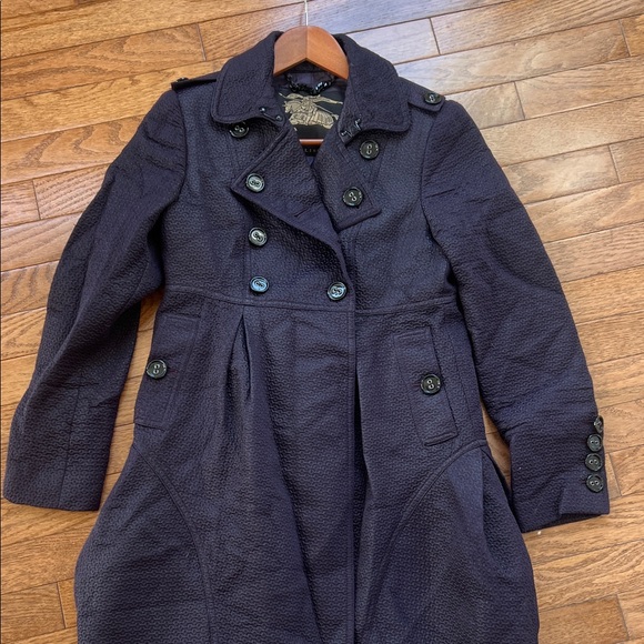 Burberry Dark Purple Trench Coat Size 38 - Picture 3 of 11